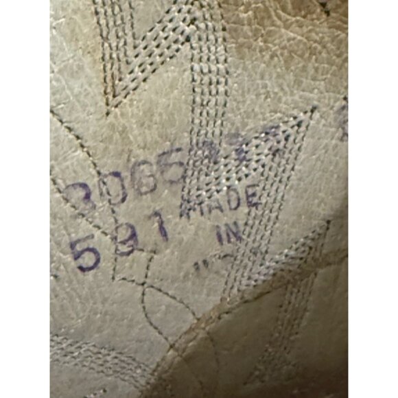 Dan Post Western Cowboy Boots Men’s 10.5 D Black Cherry Burgundy Pointed Toe GUC - Picture 12 of 14